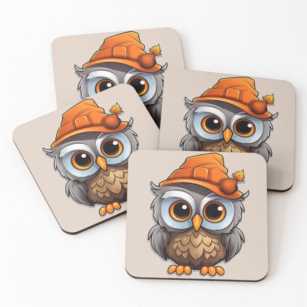 Item preview, Enchanting Owl & Pumpkin: Whimsical Autumn Sticker designed and sold by PaintbrushPlace.