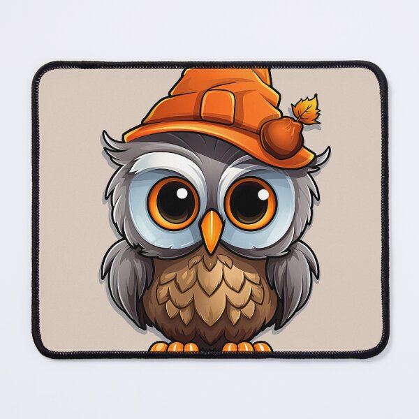Item preview, Enchanting Owl & Pumpkin: Whimsical Autumn Sticker designed and sold by PaintbrushPlace.