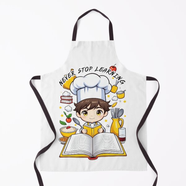 Item preview, Little Chef Learning with Love and Curiosity Surrounded by Sweet Desserts and Colorful Kitchen Magic designed and sold by Mimoshi ⭐⭐⭐⭐⭐.