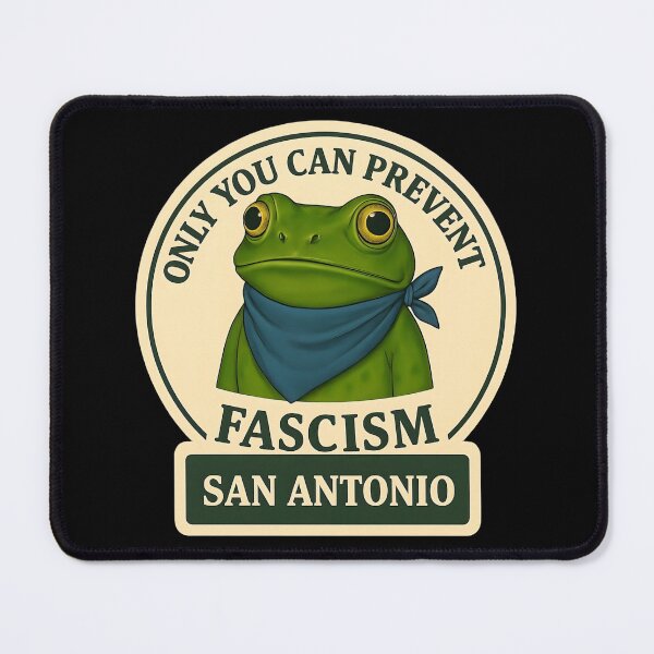 Item preview, Anti-Fascist Frog Art No Kings Resist: San Antonio designed and sold by PinUpPizzazz.
