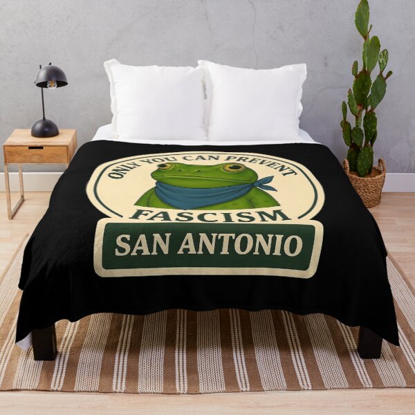 Item preview, Anti-Fascist Frog Art No Kings Resist: San Antonio designed and sold by PinUpPizzazz.