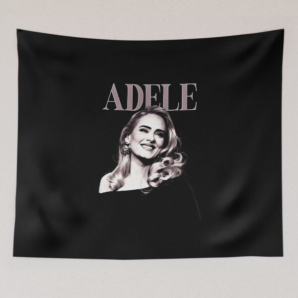 Item preview, Adele Portrait – Glamorous Retro Pop Art Black and White Design designed and sold by fatuhuwarradf.