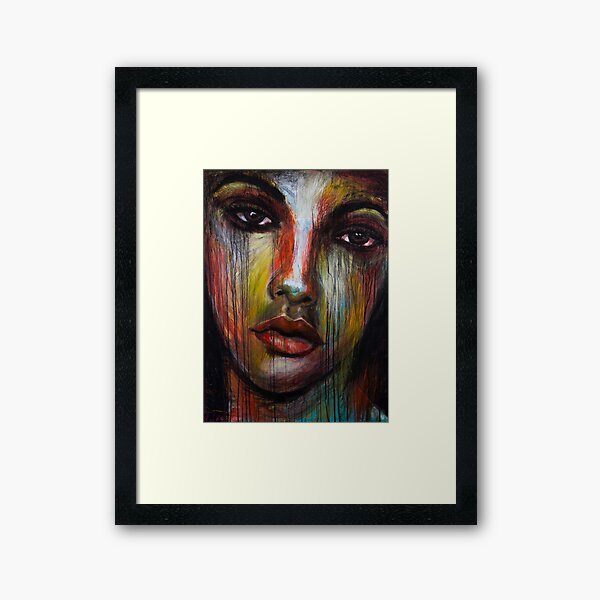 Painted Face 1 Framed Art Print