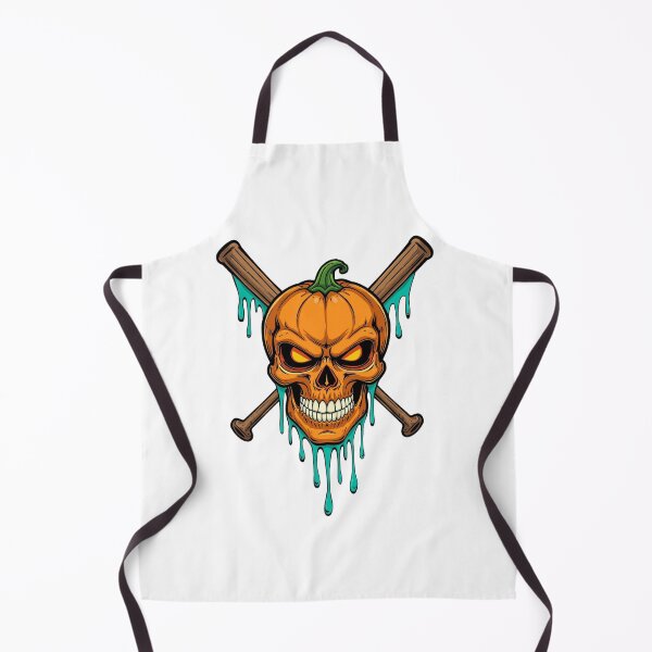 Item preview, Spooky Pumpkin Skull With Baseball Bats Graphic Tee for Halloween Lovers designed and sold by FestivityFinds.