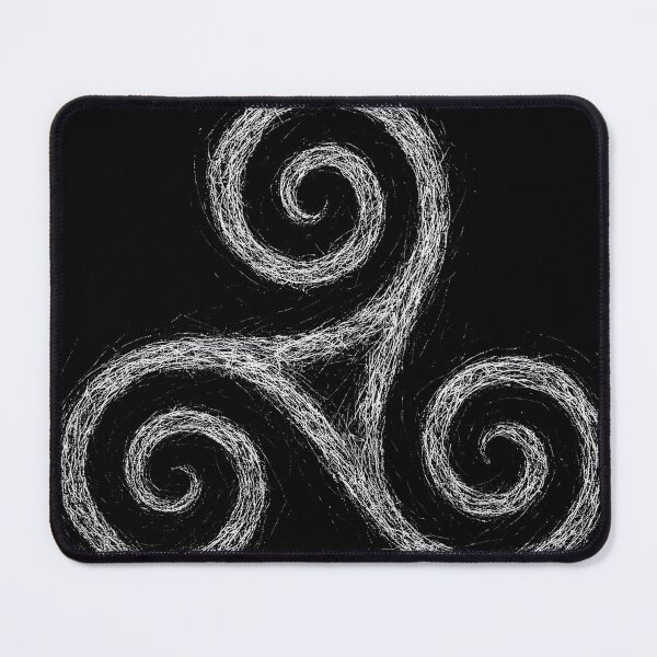 Item preview, Celtic Triskelion Scratchboard-Grunge Style designed and sold by Mortisigil.