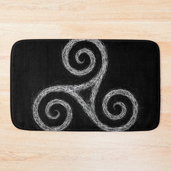 Item preview, Celtic Triskelion Scratchboard-Grunge Style designed and sold by Mortisigil.