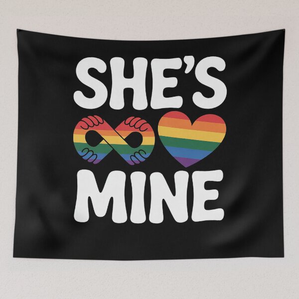 Item preview, im hers shes mine matching for pride lesbian couples LGBTQ designed and sold by RayArmstrong.