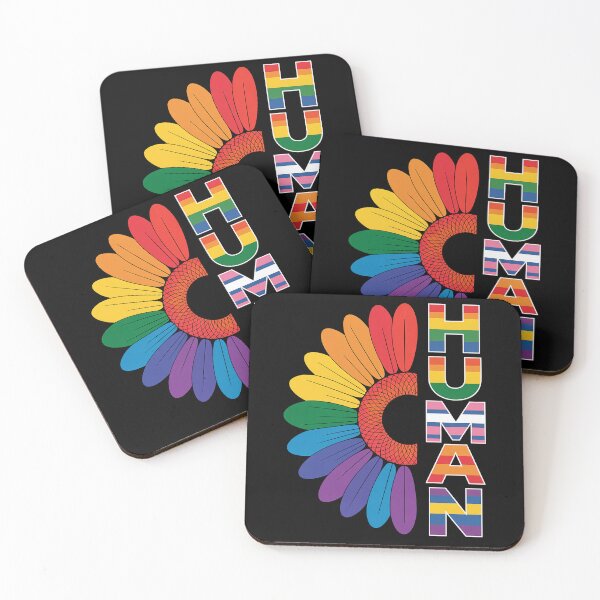Item preview, HUMAN Sunflower LGBT Flag Gay Pride Month Proud LGBTQ 1 designed and sold by AmparoBoyle.