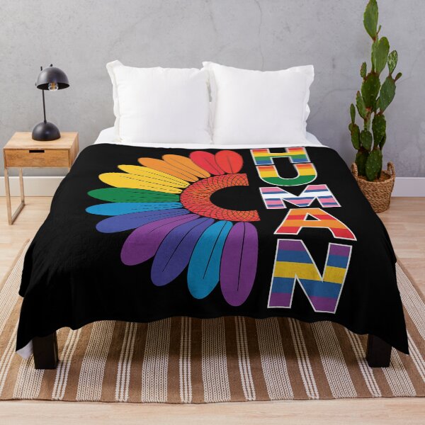 Item preview, HUMAN Sunflower LGBT Flag Gay Pride Month Proud LGBTQ 1 designed and sold by AmparoBoyle.