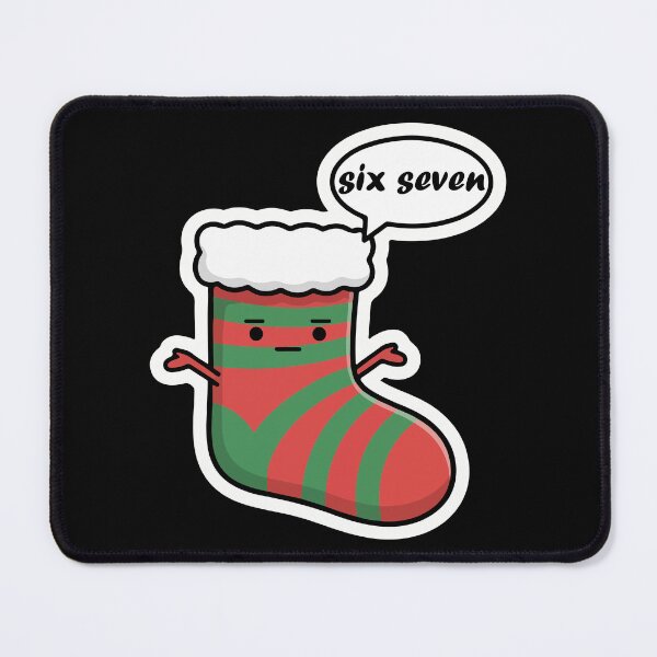 Item preview, Funny Six Seven Christmas Stocking Meme designed and sold by YourArt7.