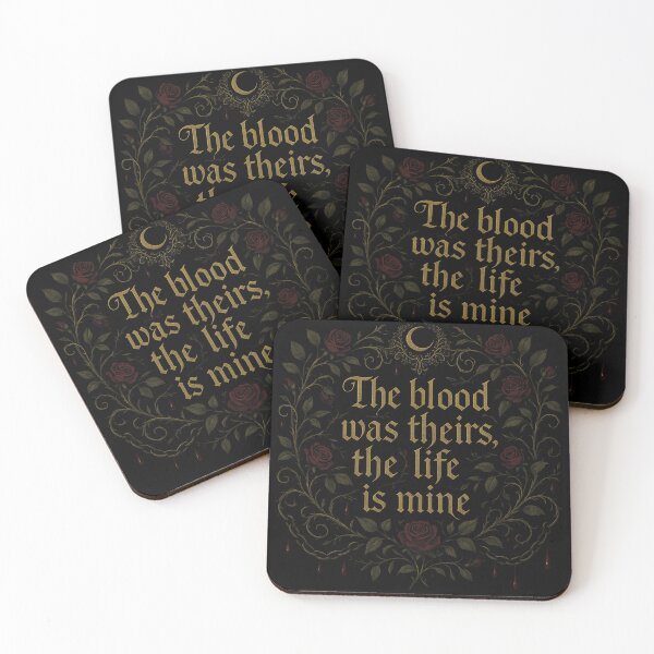 Item preview, The Blood Was Theirs; The Life Is Mine – Gothic Floral Design designed and sold by Mouraludia.
