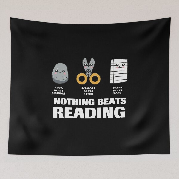 Item preview, Nothing Beats Reading Rock Paper Scissors designed and sold by NQArtist.