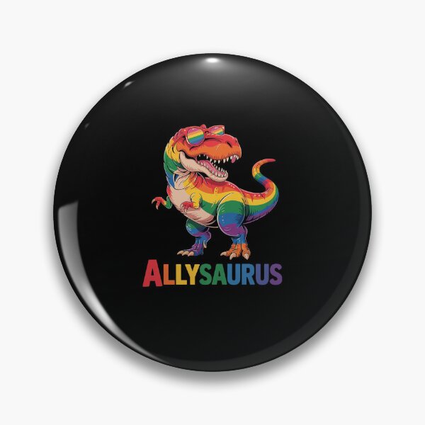 Item preview, Dinosaur Rainbow Flag Ally LGBT Allysaurus LGBT Pride 1 designed and sold by marcusry.