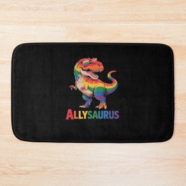 Item preview, Dinosaur Rainbow Flag Ally LGBT Allysaurus LGBT Pride 1 designed and sold by marcusry.