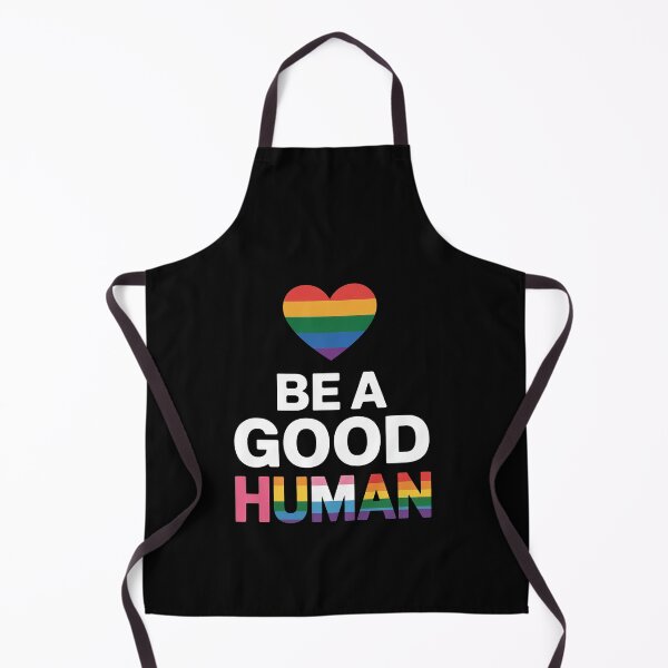 Item preview, Be A Good Human LGBT LGBTQ Gay Lesbian Pride Rainbow Flag designed and sold by MinaReinger.