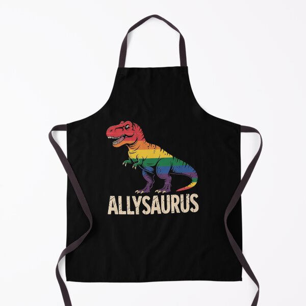 Item preview, Allysaurus dinosaur in rainbow flag for ally LGBT pride 1 designed and sold by AmparoBoyle.