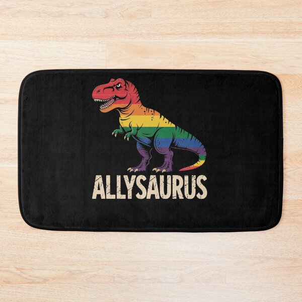 Item preview, Allysaurus dinosaur in rainbow flag for ally LGBT pride 1 designed and sold by AmparoBoyle.