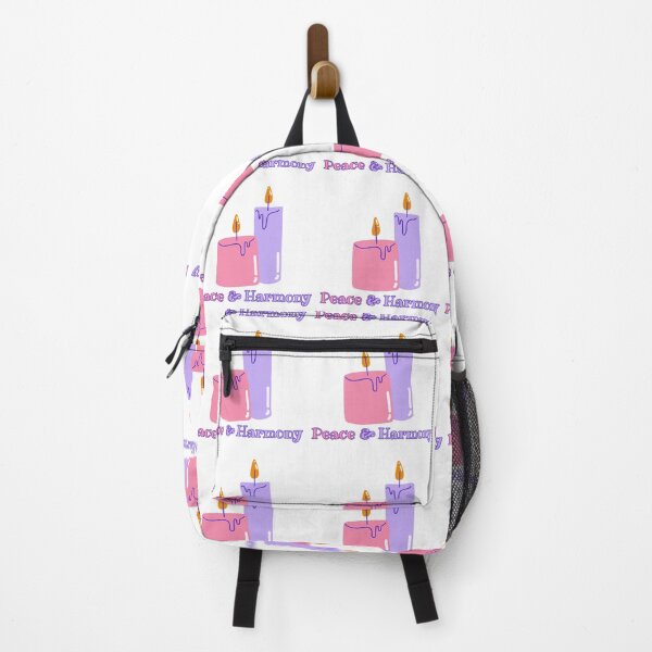 Item preview, Cozy Peace & Harmony Candles Sticker | Pink and Purple Serenity Doodle designed and sold by TheRosyCanvas.