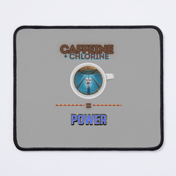 Item preview, Caffeine + Chlorine = Power | Motivational Swim Gift & Apparel for Swimmers designed and sold by endurothreads.