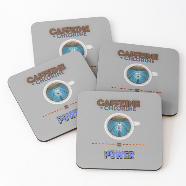 Item preview, Caffeine + Chlorine = Power | Motivational Swim Gift & Apparel for Swimmers designed and sold by endurothreads.