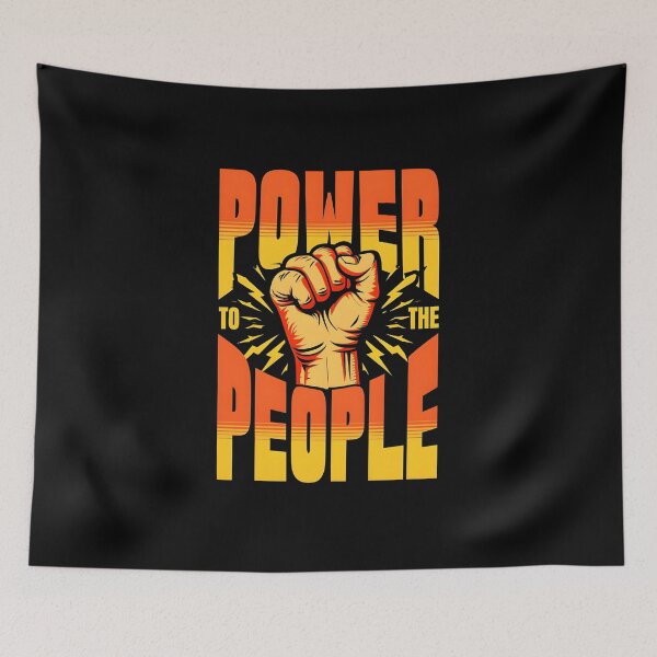 Item preview, Power to the People Fist Graphic T-Shirt Design designed and sold by FestivityFinds.