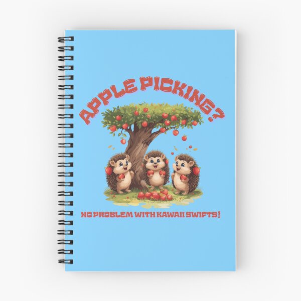 Item preview, Apple picking? No problem with kawaii swifts! designed and sold by Newprojectart.
