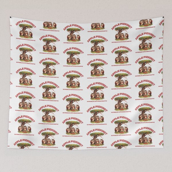 Item preview, Apple picking? No problem with kawaii swifts! designed and sold by Newprojectart.