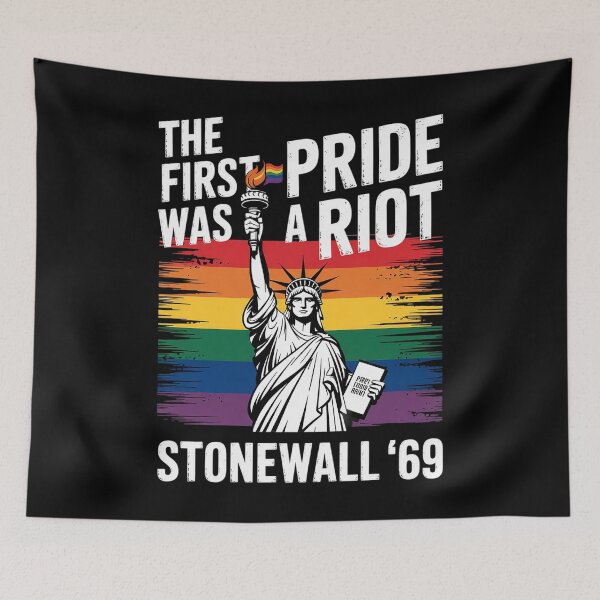 Item preview, Stonewall Riot LGBT History Pride Was A Riot Gay Pride Month designed and sold by MinaReinger.