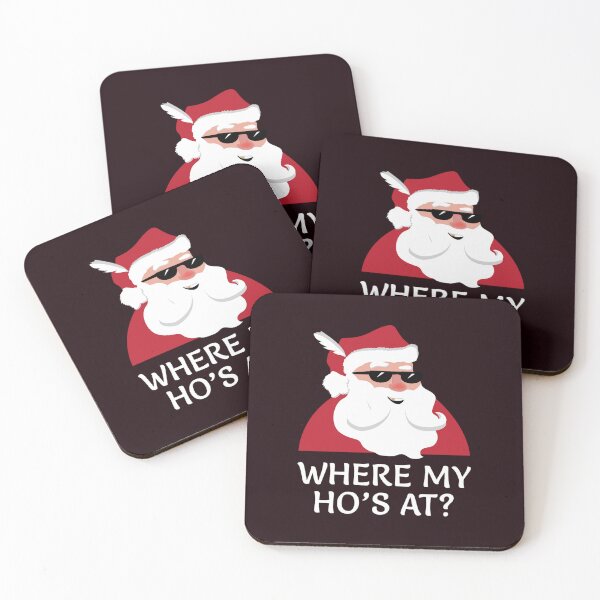 Item preview, Where My Hos At Shirt Funny Santa Claus Christmas Joke designed and sold by SalBedes.