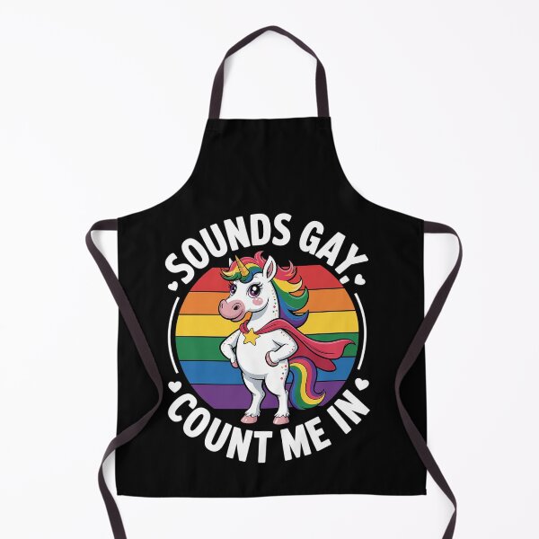 Item preview, Sounds Gay Count Me In Unicorn LGBT Gay Pride designed and sold by FranzFriesen.