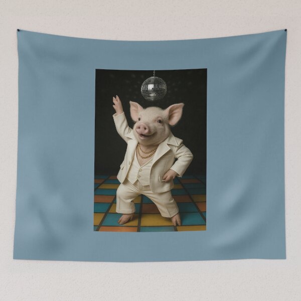 Item preview, Miniature Pig Clears the Dance Floor designed and sold by Tridentulus.