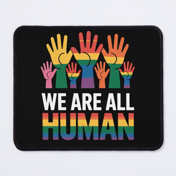 Item preview, Rainbow LGBT LGBTQ Transgender Gay Pride We Are All Human designed and sold by DrewLeuschke.