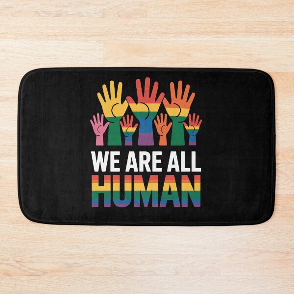 Item preview, Rainbow LGBT LGBTQ Transgender Gay Pride We Are All Human designed and sold by DrewLeuschke.