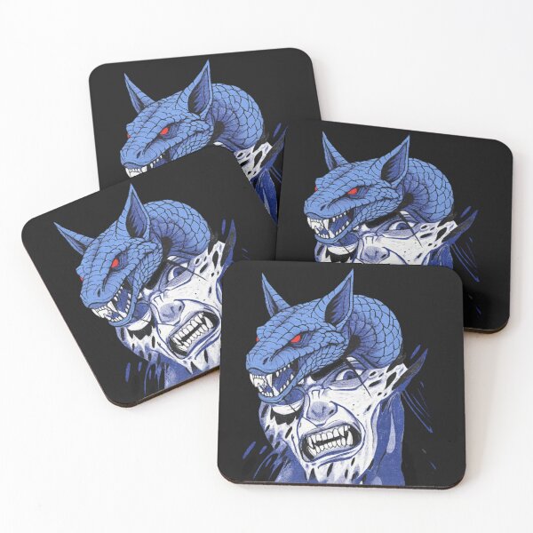 Artikelvorschau, Feral Fury – Schlangen-Wolf-Hybrid-Grafikdesign“ entworfen und verkauft von Vibepop.store.