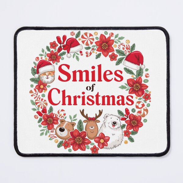 Item preview, Christmas decoration. Frame of flowers of red poinsettia, branch Christmas tree, ball, red berry on a white background with space for text. Top view, flat lay designed and sold by PWDigitalArt.