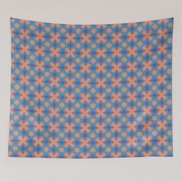 Item preview, triangles geometric magenta colorful seamless repeat pattern designed and sold by Abrahamjrnd.