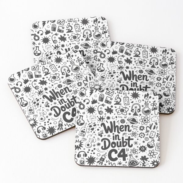 Item preview, When In Doubt C4 – Funny Science Chemistry Humor designed and sold by RogueDroid.