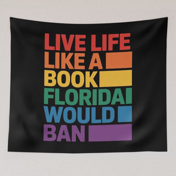 Item preview, Live Life Like A Book Florida Would Ban Vintage Pride Month designed and sold by marcusry.