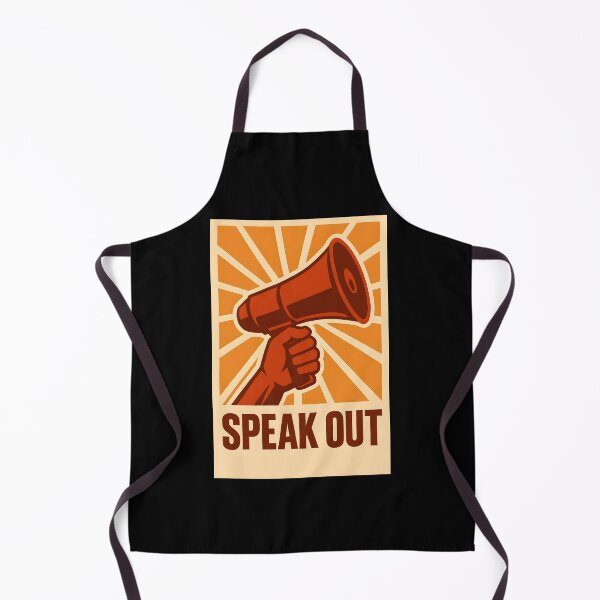 Item preview, Bold "Speak Out" Protest T-Shirt with Megaphone Design designed and sold by FestivityFinds.