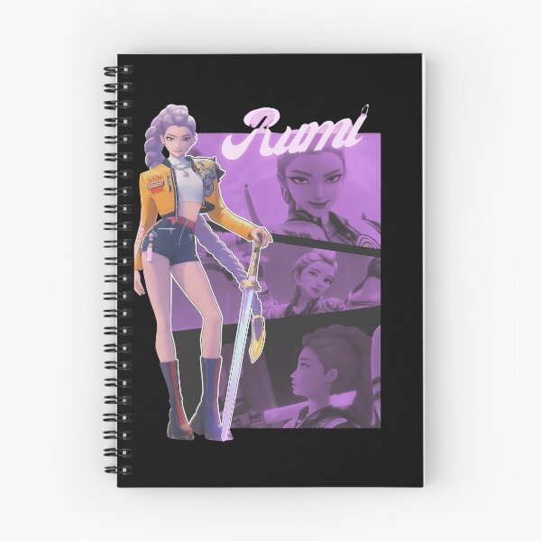 Aperçu de l'œuvre Rumi Kpop Demon Hunter | Esthétique Dark Fantasy Idol | Design Streetwear Anime créée et vendue par flowerpower999.