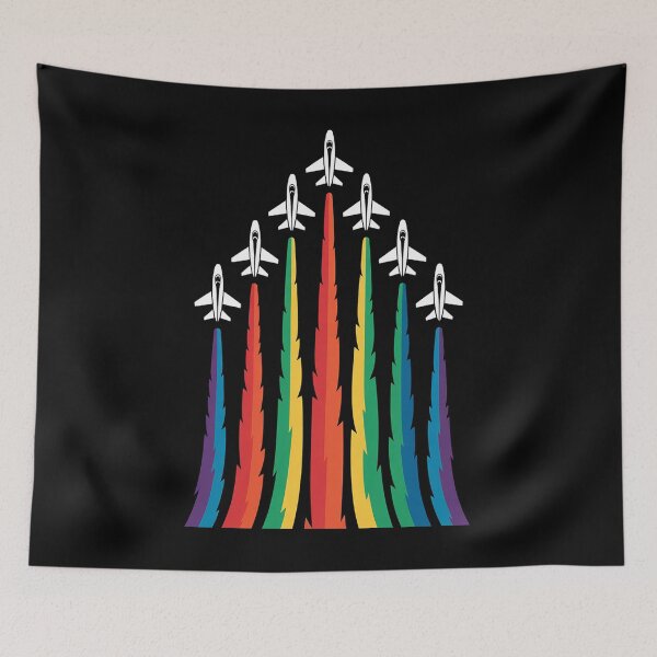 Item preview, LGBTQ Air Force Flyover LGBT Gay Airplane Pilot designed and sold by RayArmstrong.