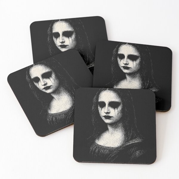 Item preview, Gothic Mona Lisa – Dark Grunge Horror Portrait designed and sold by Mortisigil.