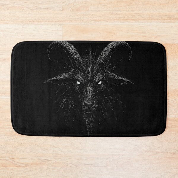 Item preview, Devilish Goat Head Illustration designed and sold by Mortisigil.