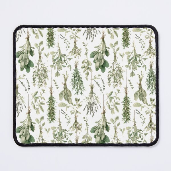 Item preview, Watercolor Kitchen Herbs Pattern | Farmhouse Botanical designed and sold by Random Candy Studio.