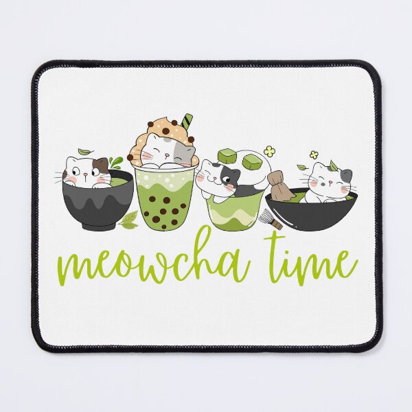 Item preview, Meowcha Time Funny Cat Matcha Latte Lover designed and sold by thebest-2studio.