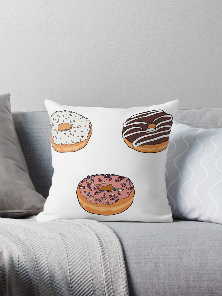 Donut Pillow / small donut mint / Doughnut Cushion / Donut gift