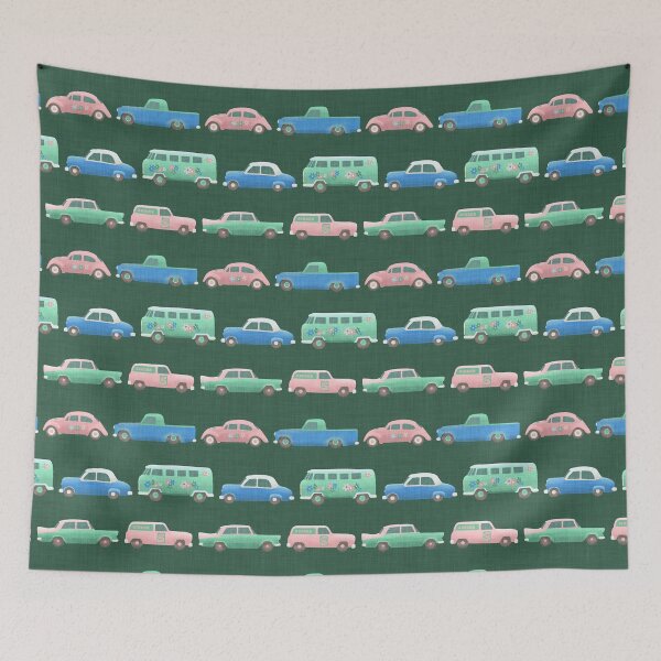 Item preview, Vintage Retro Classic Toy Cars for Baby Nursery, Kids Playroom, Man Cave Decor designed and sold by piptompatternco.
