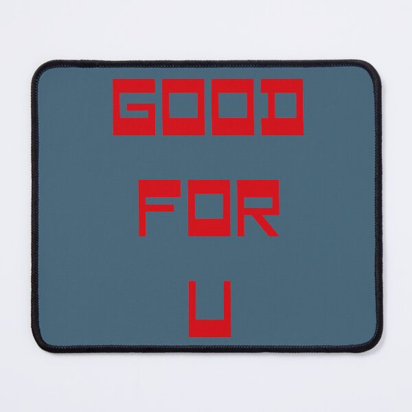 Item preview, Minimalist typography design “GOOD FOR U” in red on white designed and sold by rolfzogg.