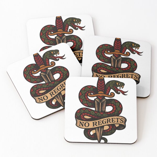 Item preview, No Regrets – Snake & Dagger designed and sold by KJ Frost.