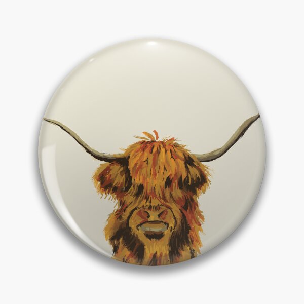 Artikelvorschau, Highland Cow Creme Hintergrund entworfen und verkauft von LauraCoxArt.